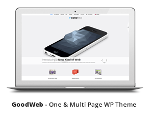 GoodWeb - One & MultiPage Wordpress Template