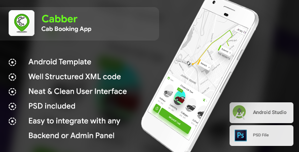 Photo of [Download] Cab Booking Android App Native Template for Both Passenger and Driver (XML Code)  | Cabber