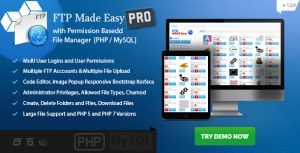 FTP Made Easy PRO - PHP Multiple FTP Manager, Client with Code Editor