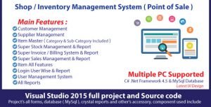 Shop Advance | Full Sales & Inventory Management System with source code 2020 new