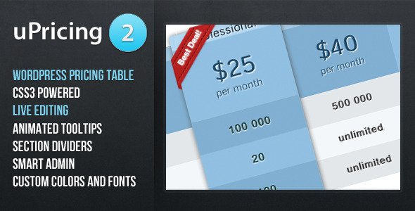 Photo of [Download] uPricing – Pricing Table for Wordpress